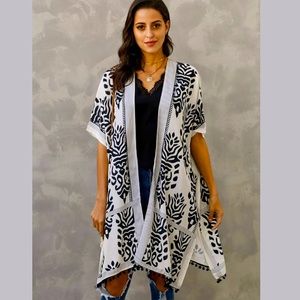Printed Kaftan with Tassels